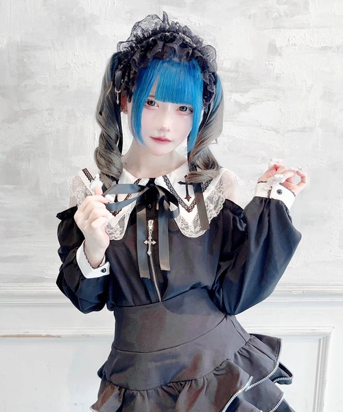 ブラウス シャツ 肩開きクロス刺繍ブラウス レディース | MA*RS | 02