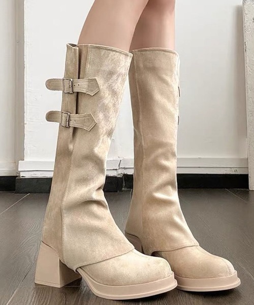 ブーツ 「「2WAY」」今年のトレンド！取り外し可能なルーズフレア