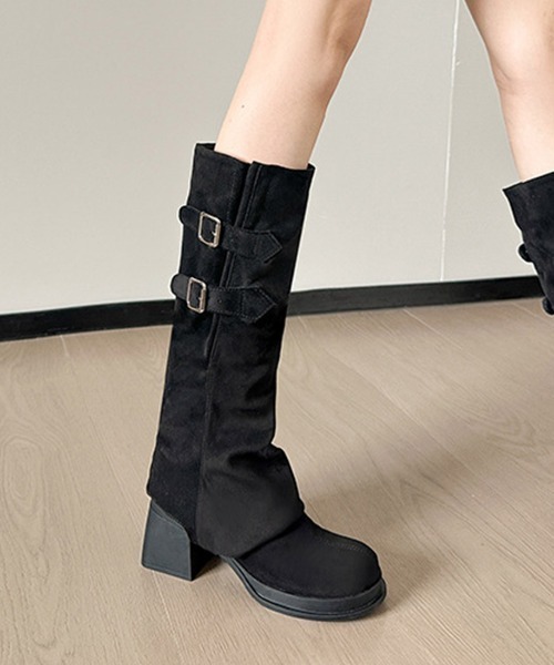 ブーツ 「「2WAY」」今年のトレンド！取り外し可能なルーズフレア