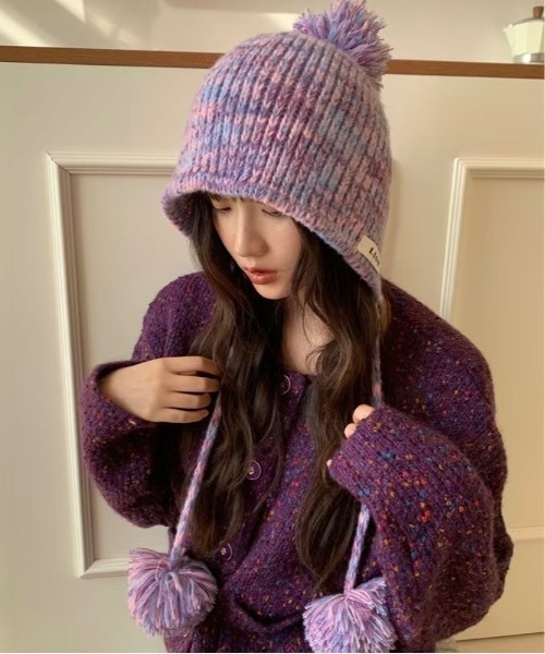 BUTTON EAR MUFF KNIT CAP ニットキャップ THE NORTH FACE（ザ ノースフェイス） ノースフェイス ニット帽 W KNIT
