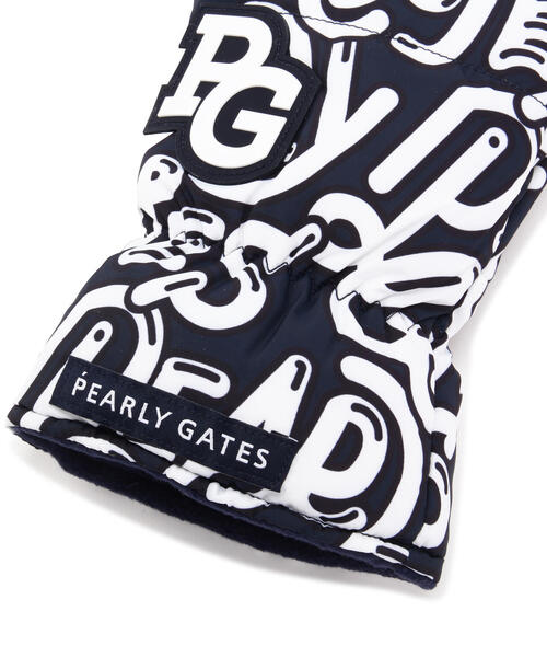 PEARLY GATES（パーリーゲイツ） 手袋 「PEARLY GATES」ぷにぷにロゴ柄