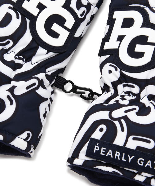 PEARLY GATES（パーリーゲイツ） 手袋 「PEARLY GATES」ぷにぷにロゴ柄