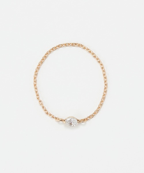 JUPITER 指輪 リング 「K10」マーキスカットダイヤモンドチェーン