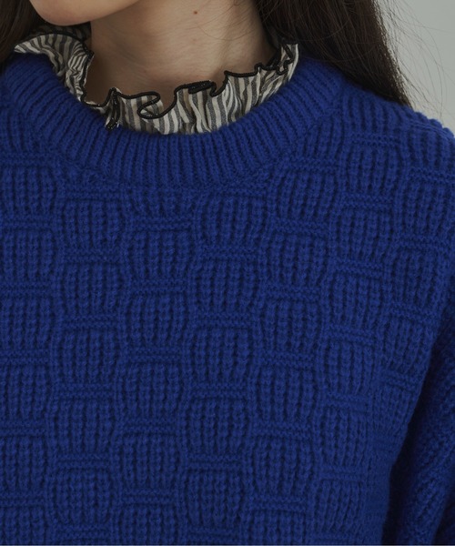 「Libra Cue」 長袖ニット FREE アイボリー レディース_画像4