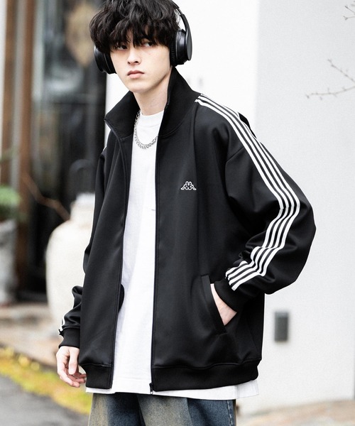 Kappa（カッパ） ジャージブルゾン M ブラック メンズ : ZOZOTOWN