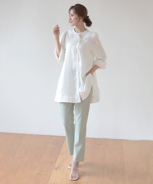 「O.S.K」 長袖ブラウス M ホワイト レディース_画像3