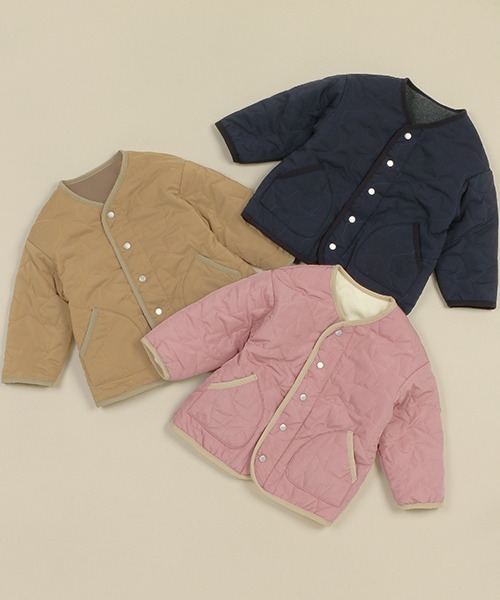 「Love&Peace&Money」 「KIDS」ジャケット 80cm ベージュ キッズ_画像2