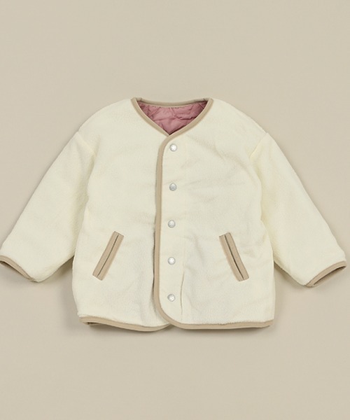 「Love&Peace&Money」 「KIDS」ジャケット 80cm ベージュ キッズ_画像4