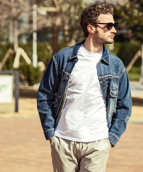 1 piu 1 uguale 3 デニムジャケット タイダイ 1PIU1UGUALE3 RELAX ウノピゥウノウグァーレトレ リラックス サガラ