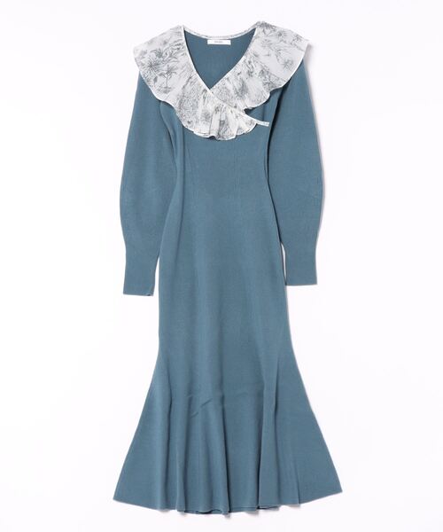 SNIDEL（スナイデル） ニットワンピース FREE ダークブルー レディース