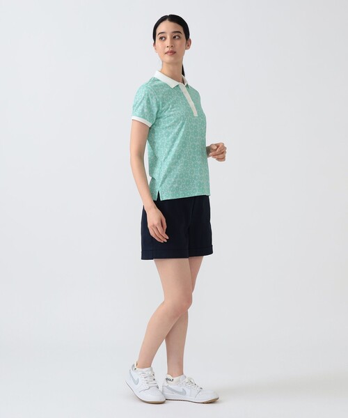 パンツ PURPLE LABEL / リネンライク 裾ダブル ショートパンツ レディースの画像
