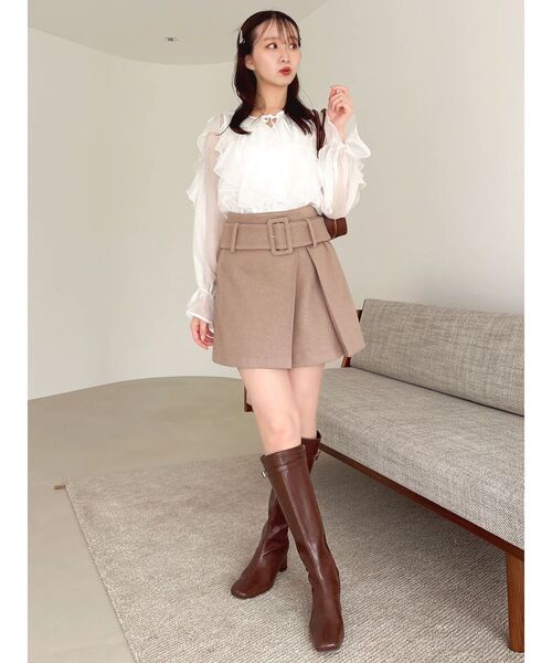 dazzlin（ダズリン） スカート 「久間田琳加コラボ」ビッグベルト