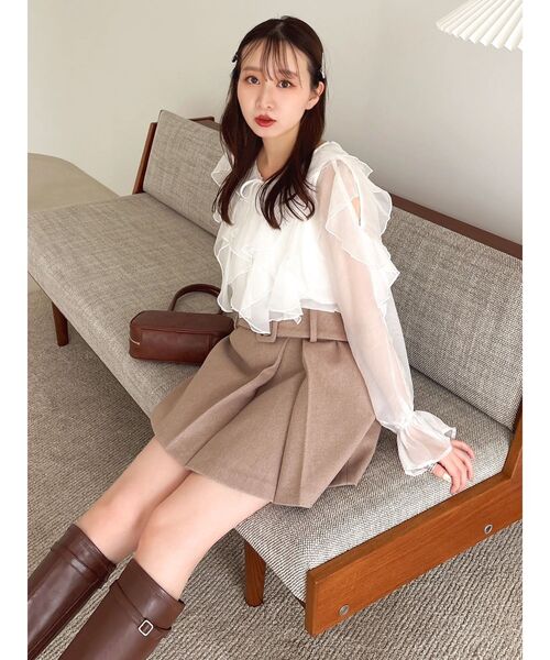 dazzlin（ダズリン） スカート 「久間田琳加コラボ」ビッグベルト