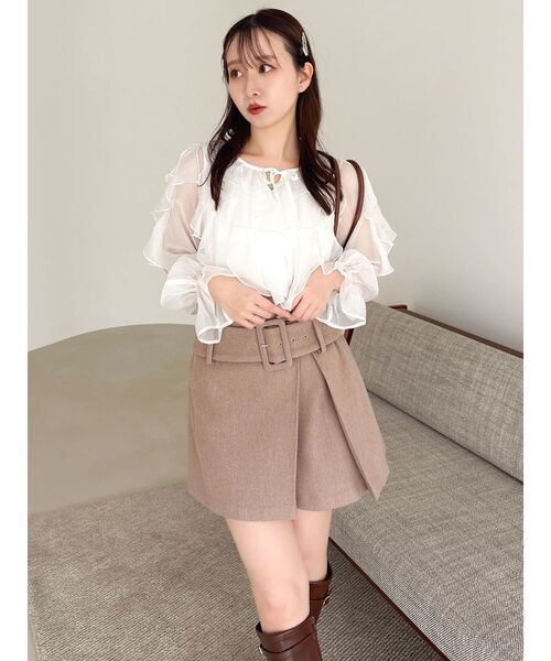 dazzlin（ダズリン） スカート 「久間田琳加コラボ」ビッグベルト