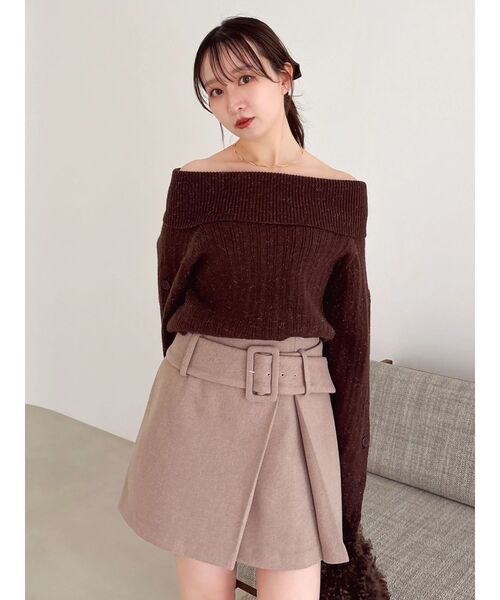 dazzlin（ダズリン） スカート 「久間田琳加コラボ」ビッグベルト