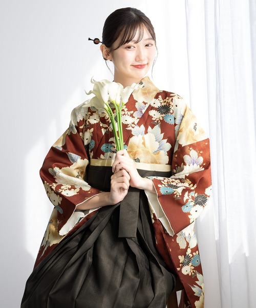 SOUBIEN（創美苑） 着物 卒業式 「floro by SOUBIEN」レディース袴4点 