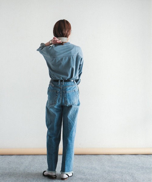 「FIL DE FER」 デニムパンツ 25 ブルー レディース_画像3