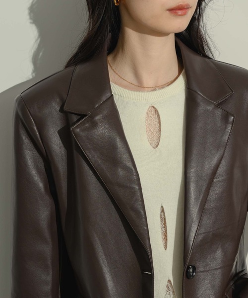 ブラウン テーラードジャケット フリーサイズ N.Natural Beauty Basic（エヌ ナチュラルビューティーベーシック