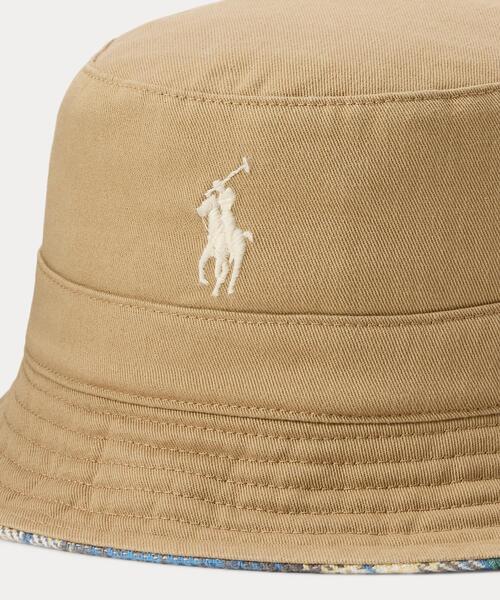 【未使用】ラルフローレン バケットハット リバーシブル POLO RALPH LAUREN（ポロ・ラルフローレン） 帽子 ハット リバーシブル