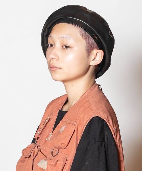 「CA4LA」 ベレー帽 ONESIZE ブラック レディース_画像7