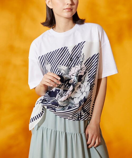 「GRACE CONTINENTAL」 半袖Tシャツ 36 ピンク レディース_画像3