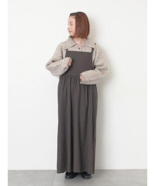 Samansa Mos2（サマンサモスモス） ワンピース エプロンジャンパー