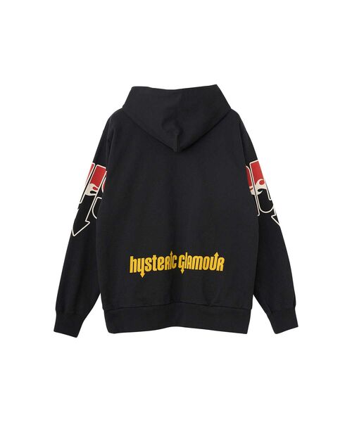 HYSTERIC GLAMOUR パーカー Sサイズ HYSTERIC GLAMOUR パーカー S グレー/ネイビー