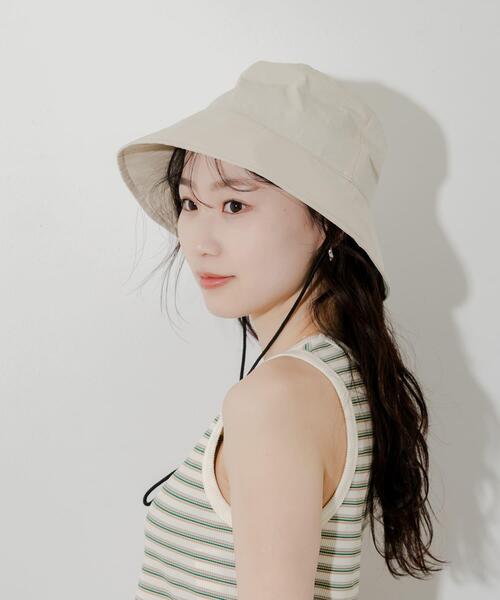 「SMELLY」 ハット - アイボリー レディース_画像3