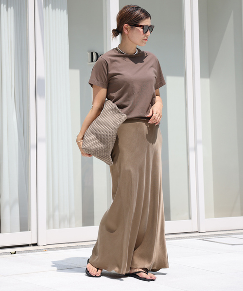 Deuxieme Classe（ドゥーズィエムクラス） ロングスカート FREE タン