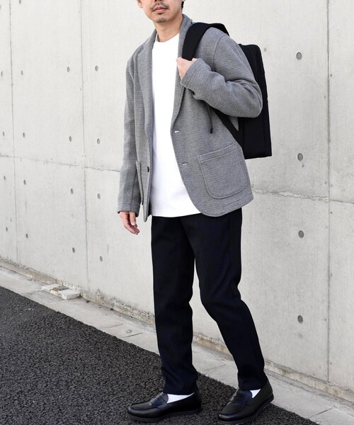 「SHIPS any」 テーラードジャケット MEDIUM ネイビー メンズ_画像4