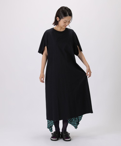 「ZUCCa」 半袖ワンピース M size ネイビー レディース_画像3