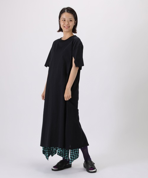 「ZUCCa」 半袖ワンピース M size ネイビー レディース_画像4