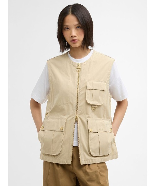 Barbour（バブアー） ベスト ジレ Gwenピーチスキン ベスト
