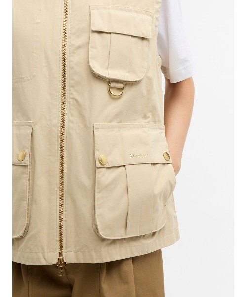 Barbour（バブアー） ベスト ジレ Gwenピーチスキン ベスト