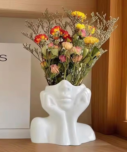 花瓶 「 ammy. / エイミードット 」 フェイス モチーフ アート
