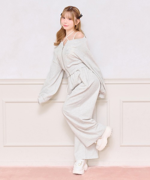 apres jour（アプレジュール） ワイドパンツ スウェットパンツ