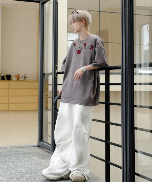「neos」 半袖Tシャツ MEDIUM ブラウン メンズ_画像8