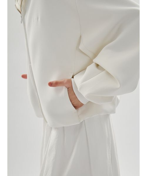 eco emmiロゴジップアップフーディー/UVカット emmi トレーナー スウェット eco emmiロゴジップアップフーディー/UV