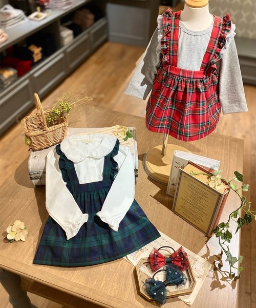 「panpantutu」 「KIDS」サロペットスカート SMALL グリーン系その他 キッズ_画像9