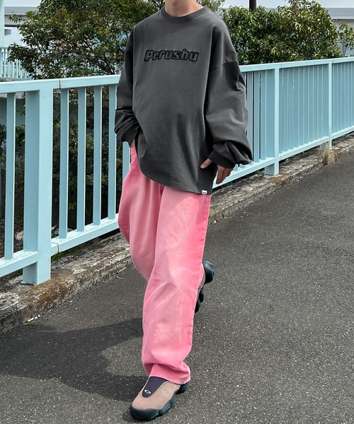 「Perushu」 デニムパンツ LARGE グリーン メンズ_画像4