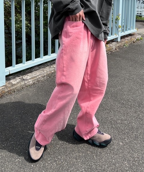 「Perushu」 デニムパンツ LARGE グリーン メンズ_画像6