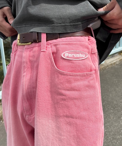 「Perushu」 デニムパンツ LARGE グリーン メンズ_画像7