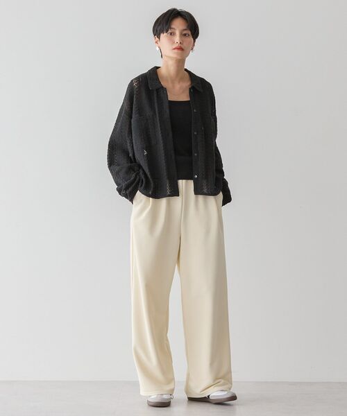 「AMERICAN HOLIC」 長袖シャツ L オフホワイト レディース_画像5