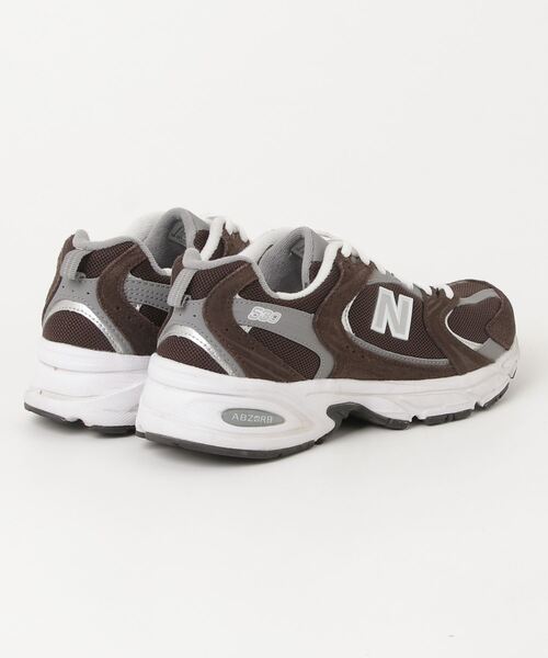 「New Balance」 ローカットスニーカー 25cm ブラウン レディースの画像
