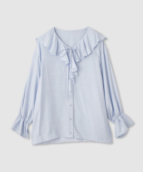 NAVY ブラウス シャツ フリルブラウス レディース : ZOZOTOWN Yahoo!店