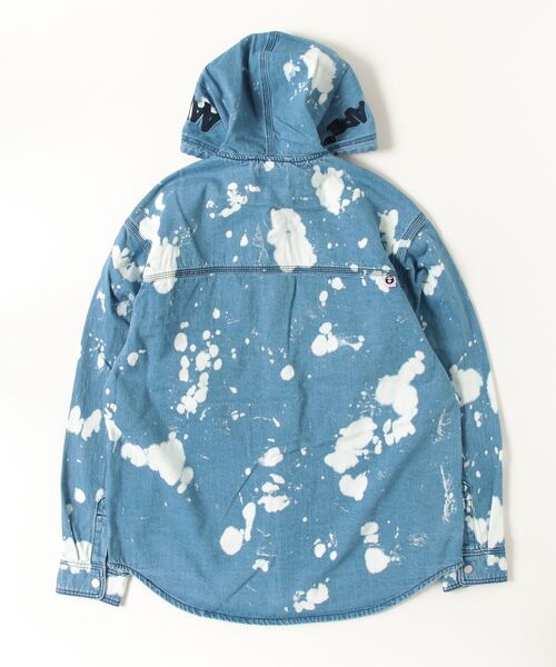シャツ AAPE MAIN LONG SLEEVE HOODIE SHIRT メンズの画像