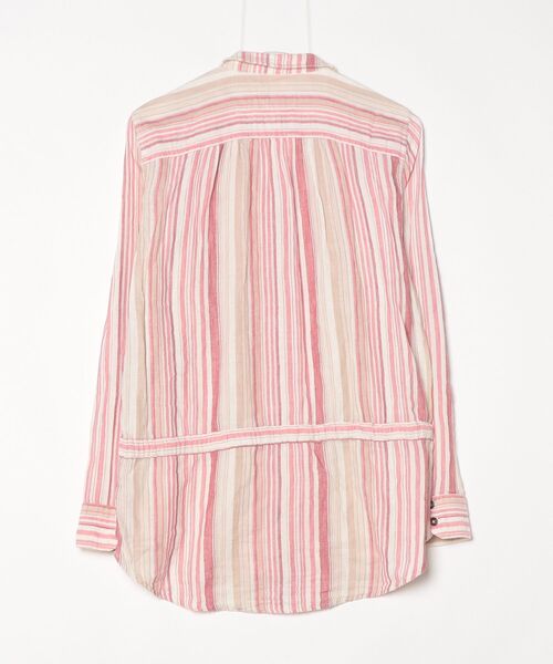 「rag & bone」 ストライプ柄長袖シャツ S ピンク レディース_画像2