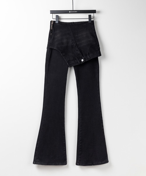 「me+em select」 デニムパンツ MEDIUM ブルー レディース_画像2