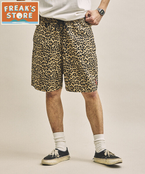 FREAK STORE ヒョウ柄バギーパンツ FREAK'S STORE（フリークスストア） パンツ FREAK'S STORE for BEACH