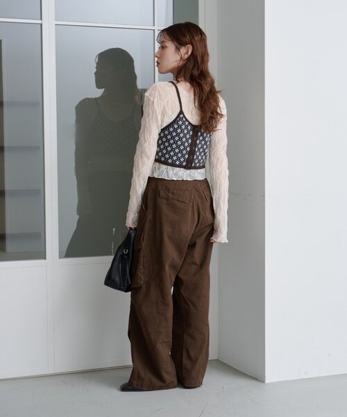 「Kastane」 カーゴパンツ 0 ブラウン レディース_画像6